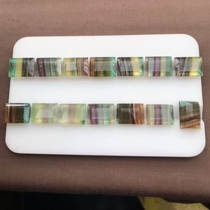 Banded Flourite, Emerald Cut